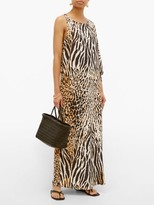 Thumbnail for your product : Melissa Odabash Pamela Asymmetric Leopard-print Maxi Dress - Animal