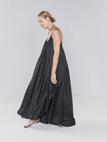 Thumbnail for your product : Raey Adjustable-front Cotton-blend Maxi Dress - Black