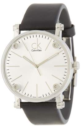 Calvin Klein Cogent Leather Strap Watch, 36mm