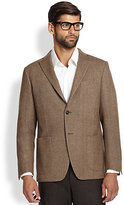 Thumbnail for your product : Saks Fifth Avenue Herringbone Wool Blazer