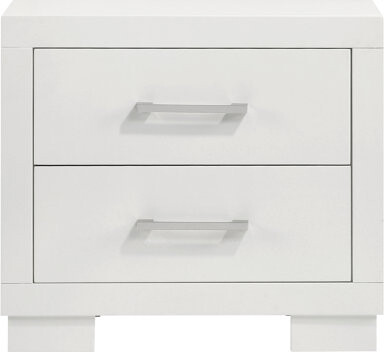 One Allium Way 2-Drawer Rectangular Nightstand With Bar Handle Pulls