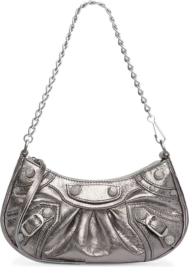 Balenciaga Le Cagole Mini Bag With Chain Metallized - ShopStyle