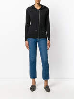 Thumbnail for your product : Lorena Antoniazzi off-centre zip hoodie