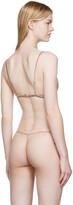 Thumbnail for your product : Fleur Du Mal Pink Luxe Triangle Bra