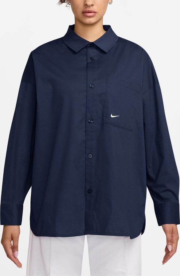 Sportswear Chill Stretch Cotton Poplin Button-Up Shirt