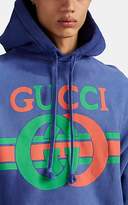 Thumbnail for your product : Gucci Men's Interlocking G Cotton Hoodie - Navy