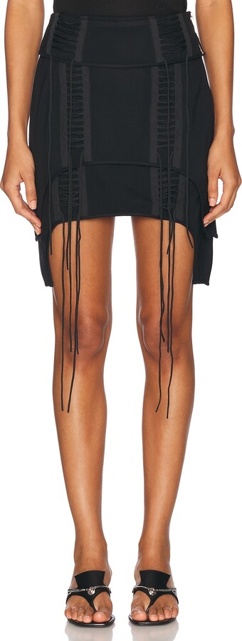 Helmut Lang Aviator Skirt in Black