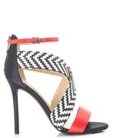 Thumbnail for your product : Forever Unique Ankle Strap Sandals Colour: BLACK AND WHITE, Size: UK 3