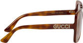 Thumbnail for your product : Gucci Tortoiseshell Feminine Chic Sunglasses