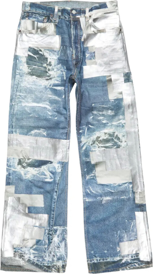 Acne Studios Ripped Patchwork Jeans