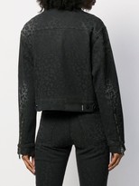 Thumbnail for your product : Marcelo Burlon County of Milan Rinse Wash Leopard Print Denim Jacket