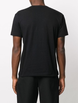 Black Comme Des Garçons slogan-print cotton T-shirt