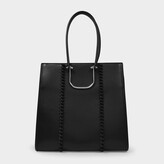 Thumbnail for your product : Alexander McQueen The Tall Story Tote Bag in Black Smooth Leather