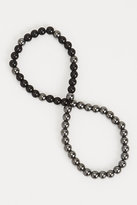 Thumbnail for your product : Fad Treasures 2 Piece Set Hematite Bead Bracelet
