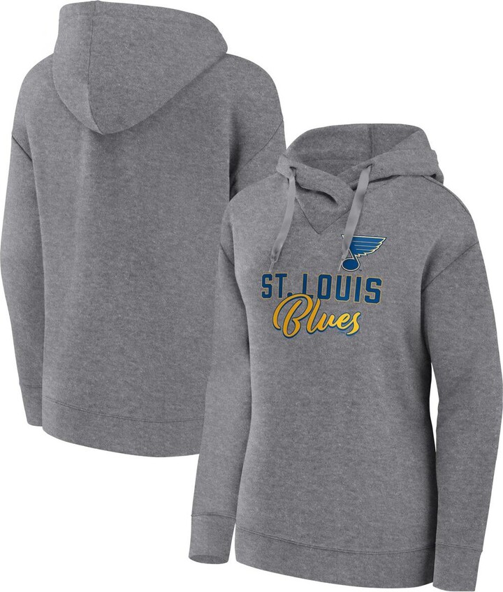 St. Louis Blues Fanatics Branded Women's Team Pride Logo Long Sleeve V-Neck  T-Shirt - Black