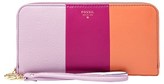 Thumbnail for your product : Fossil 'Sydney' Colorblock Zip Clutch Wallet