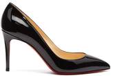 Thumbnail for your product : Christian Louboutin Pigalle 85 Patent-leather Pumps - Womens - Black