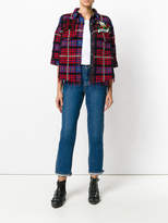 Thumbnail for your product : Tommy Hilfiger Tartan boxy fringe shirt