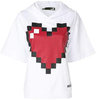 Love Moschino heart print hoodie