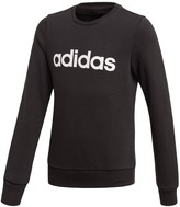 Thumbnail for your product : adidas Youth Girls Linear Sweat Top Black/White