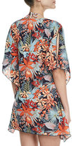 Thumbnail for your product : Tory Burch Calathea Floral Short-Sleeve Caftan Coverup