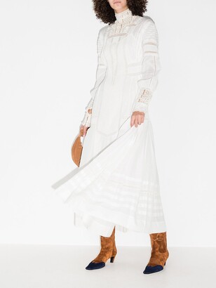 MIMI PROBER Marie Organic Cotton Lace Midi Dress