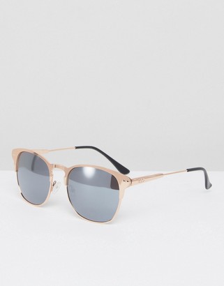 ASOS Retro Sunglasses In Rose Gold
