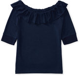 Thumbnail for your product : Ralph Lauren Ruffled Jersey Top