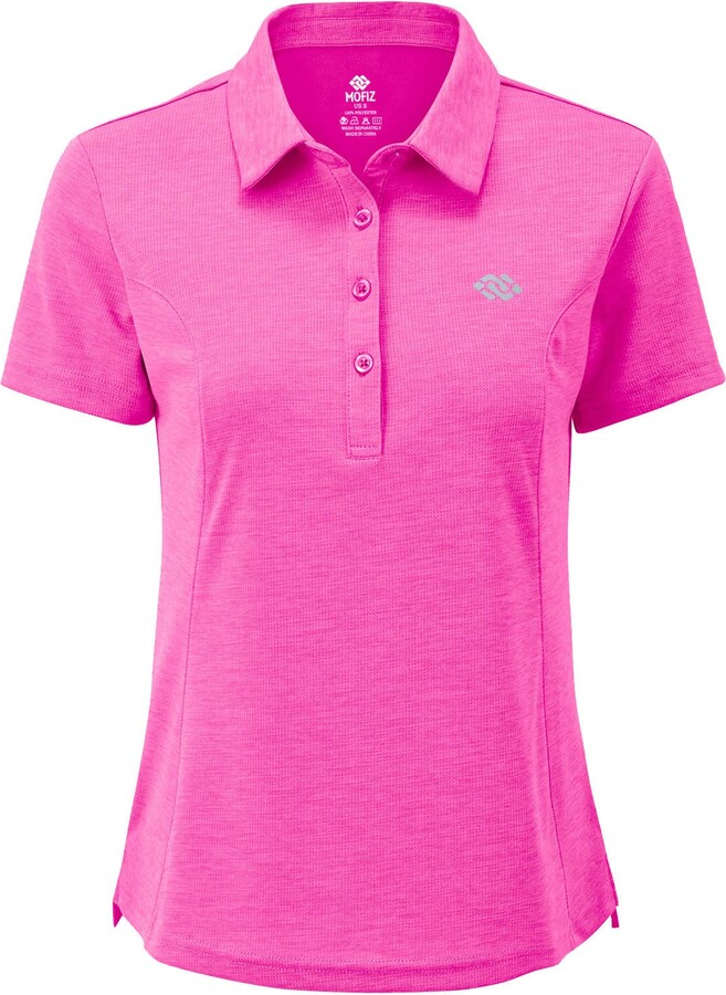 MoFiz Women's Golf Polo Shirts Short Sleeve Tennis Shirts Quick