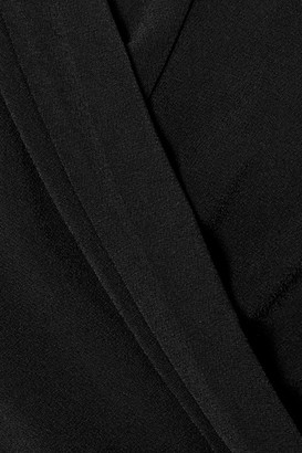 By Malene Birger Editha Draped Wrap-effect Stretch-jersey Jumpsuit - Black