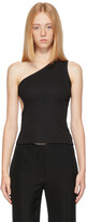 Thumbnail for your product : CHRISTOPHER ESBER Black One Shoulder Cut-Out Tank Top