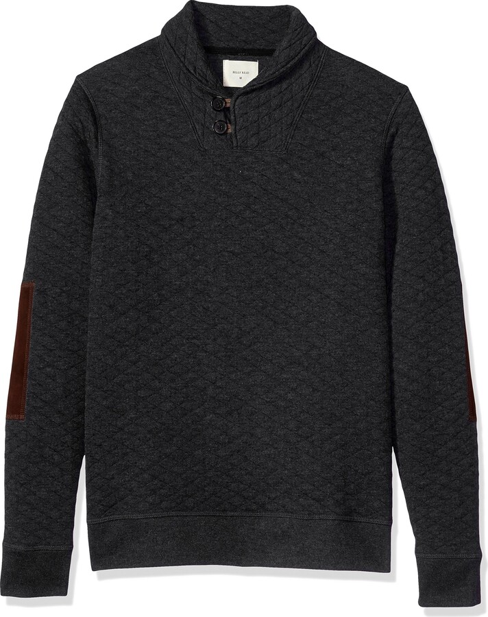 black sweater with elbow patches