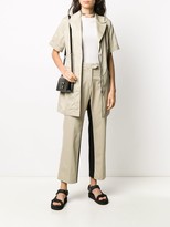 Thumbnail for your product : Palm Angels Straight-Leg Panelled Trousers