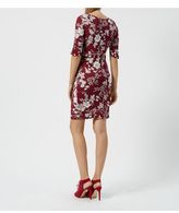 Thumbnail for your product : New Look Heavenly Bump Red 1/2 Sleeve Side Knot Floral Print Dress