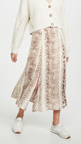 Thumbnail for your product : re:named apparel Ethan Snake Midi Skirt