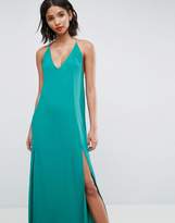 Thumbnail for your product : ASOS Design Deep Plunge V Back Strappy Maxi Dress