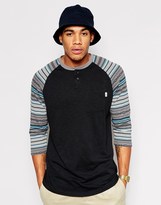 Thumbnail for your product : Vans Raglan T-Shirt With Jacquard Sleeves
