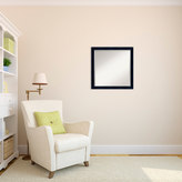 Thumbnail for your product : Amanti Art Madison Black Wood Modern Square Wall Mirror