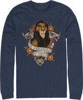 Thumbnail for your product : Fifth Sun Men's Lion King Scar Surrounded by Idiots Tattoo, Long Sleeve T-Shirt
