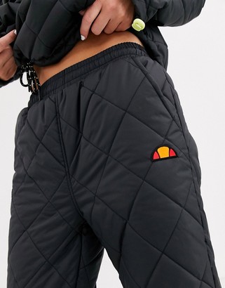 Ellesse tracksuit bottoms in quilting two-piece