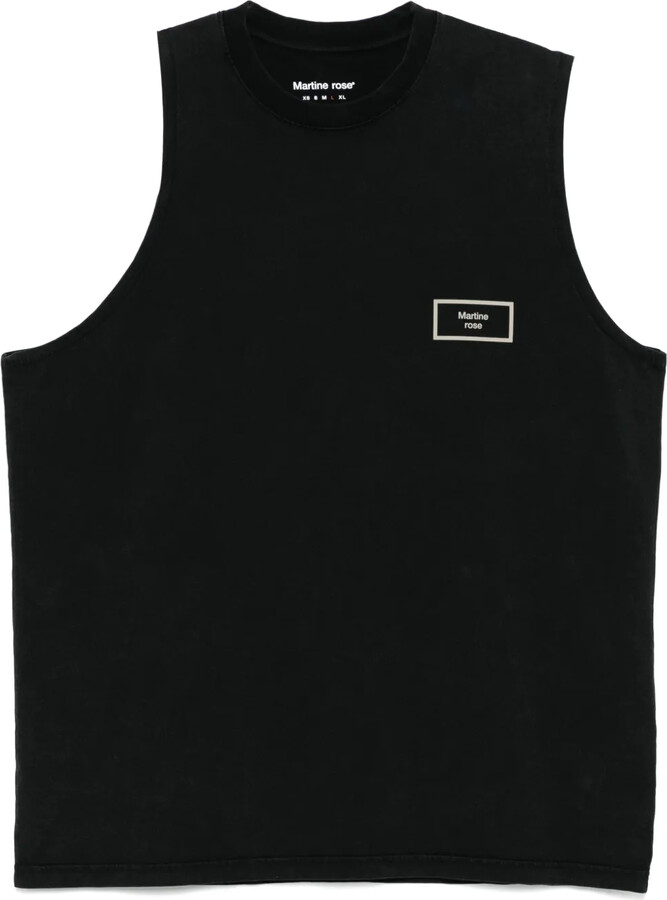 Martine Rose Logo-Print Tank Top
