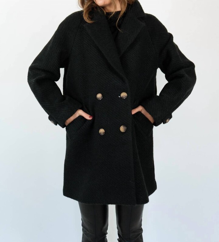Rino&Pelle Serena Wool Coat In Black