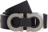 Thumbnail for your product : Ferragamo Smooth Leather Belt-Black