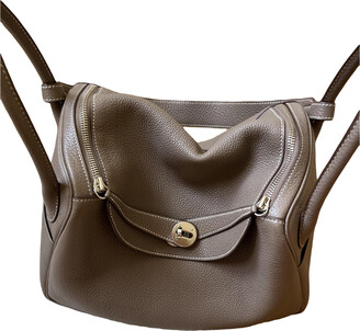 Hermès - Authenticated Lindy Handbag - Leather Camel Plain For Woman, Never Worn