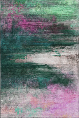 Bungalow Rose Premium Machine Washable Mayfield Abstract Rug