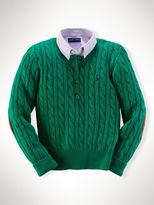 Thumbnail for your product : Ralph Lauren Cable-Knit Cotton Henley