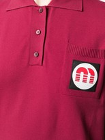 Thumbnail for your product : Miu Miu logo patch polo top