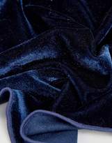 Thumbnail for your product : ASOS Velour Pocket Square In Navy
