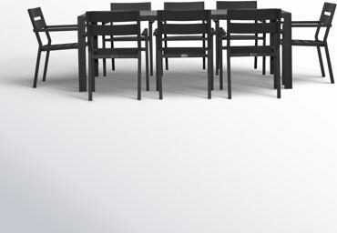 Vivant Rectangular 8 - Person 82.75'' Long Dining Set with Cushions