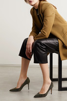 Thumbnail for your product : Gianvito Rossi 85 Suede Pumps - Army green